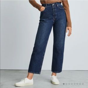 Everlane way high jean. No stretch.